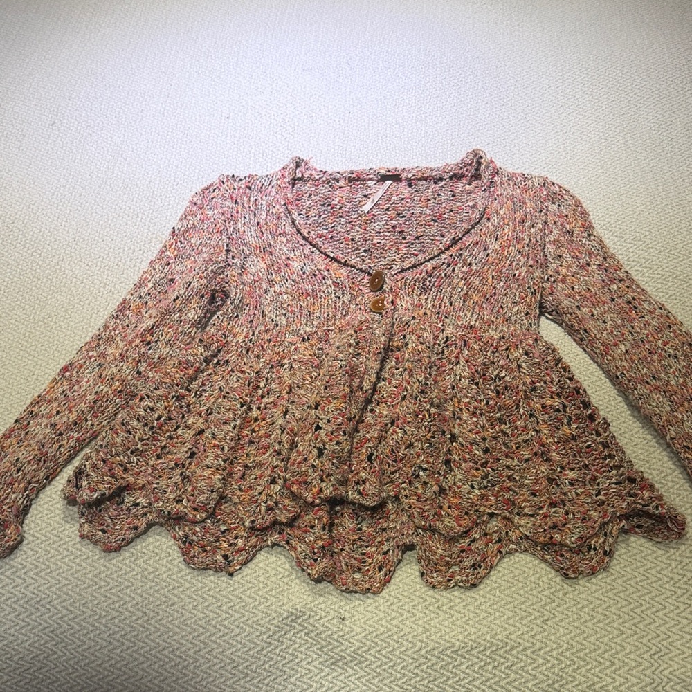 Free People Multicolor Knit Top